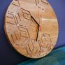 zegary zegar ścienny z drewna dębowego