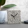 szare surowy industrialny zegar z papieru z recyklingu stołowy do salonu