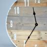 Oldtree loftowy zegary stare zegar duży ze starych desek - średnica 57 cm drewno naturalny