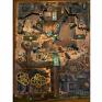 steampunk zegar machine - clock wall 3d - II mechanizm