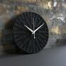 industrialne dekoracje zegary czarny zegar ścienny z ekologicznej wikliny nowoczesny do biura