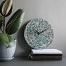 handmade oryginalny zegar ścienny pleciony z ekologicznej wikliny na ścianą