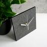 zegary: Minimalistyczny zegar stojący do salonu - nowoczesny biurowy czarny
