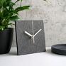 zegary: Minimalistyczny zegar - nowoczesny biurowy czarny stojący