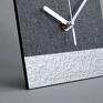 szare nowoczesny eco geometryczny do salonu minimalistyczny zegar