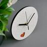 handmade nowoczesny eco dizajn zegar z miedzianym sercem dla ukochanej osoby jasny do sypialni
