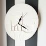 biały zegar zegary ścienny white clock dom