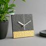 niepowtarzalne zegary zero waste home decor industrialny zegar stojący na biurko minimalistyczny