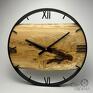 Cuda z drewna drewniany, 50 cm, cyfry rzymskie, styl okrągły duży zegar