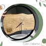 drewniany zegar
