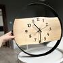 Nowoczesny zegar ścienny 50 cm, handmade - loftowy 50