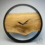 Nowoczesny drewniany ścienny | średnica 35 cm | 100% personalizacja produktu zegar w obręczy