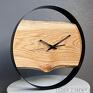 Nowoczesny drewniany zegar ścienny | średnica 35 cm | 100% personalizacja w obręczy