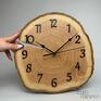 nietypowe zegary dębowy z plastra drewna - 30 cm 30 cm drewniany zegar