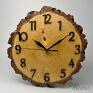 brzozowy drewniany z plastra brzozy - 30 cm zegar z drewna