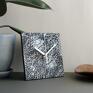 STUDIO blureco ekologiczne dodatki srebrny z upcyklingu elegancki czarny zegar