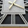 zegar ścienny szare z betonu handmade