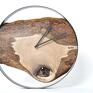 ręcznie wykonane zegary drewniany zegar loft - orzechowy - 40cm loftowy