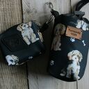Saszetka na smaczki i woreczki dla psa Maltipoo - zestaw spacerowy
