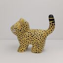 Figurka Gepard Dziki Kot Ręcznie malowana mała figurka dekoracyjna