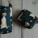 Zestaw saszetka na smaczki i woreczki # bokser - organizuj spacer z psem