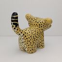 Figurka Gepard Dziki Kot Ręcznie malowana mała figurka dekoracyjna