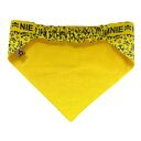 Bandana ostrzegawcza dla psa na gumce - rozmiar L 48-54 cm „Nie podchodź / Nie dotykaj”
