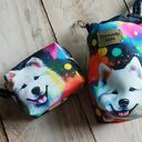 Saszetka na smaczki i woreczki Samoyed - zestaw spacerowy