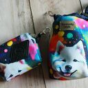 Zestaw saszetka na smaczki i woreczki # samoyed