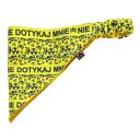 Bandana ostrzegawcza dla psa na gumce - rozmiar L 48-54 cm „Nie podchodź / Nie dotykaj”