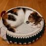 sznurosplot zwierzaki: Koszyk/legowisko ze sznurka bawełnianego dla kota/psa - dekoracja recznie